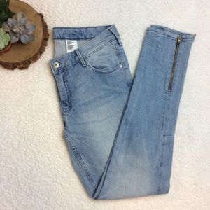 H&M Skinny Ankle Jeans | Low Waist | Zipper Detail